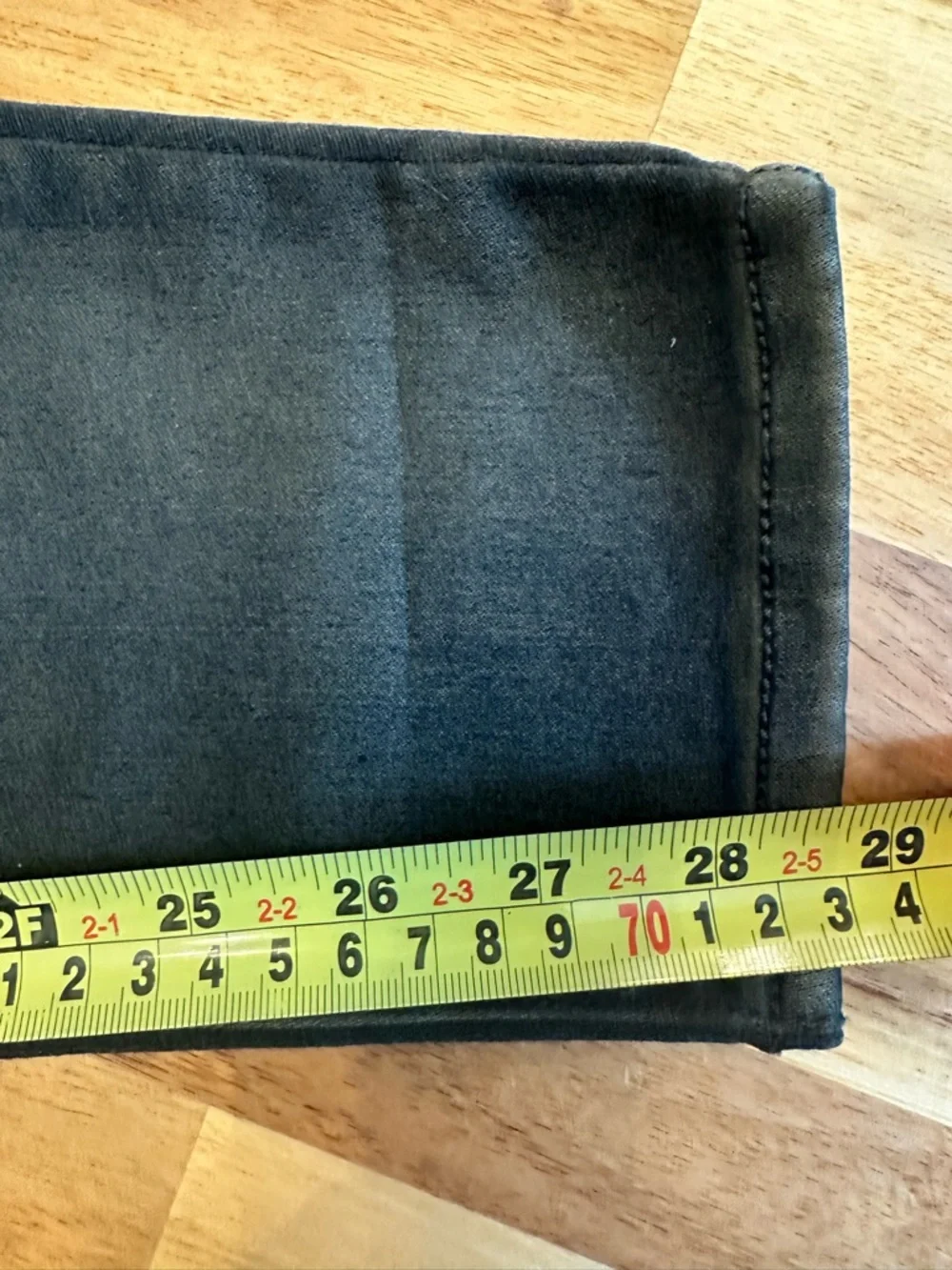 SUEDE Black Gray Rile Low Rise Legging Size 29‎